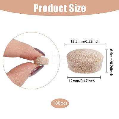Wood Cork Stopper DIY-WH0888-568A-1