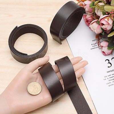 3Pcs Flat Leather Jewelry Cord WL-GF0001-16A-01-1