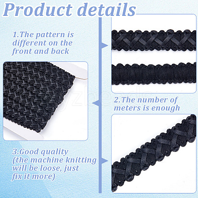 PU Leather with Polyester Ribbon WL-WH0011-01-1