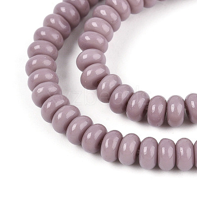 Opaque Spray Painted Glass Beads GLAA-ZX008-4mm-18S-1