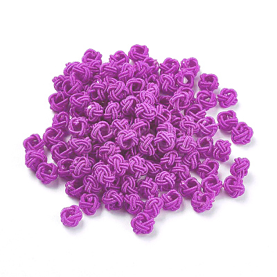 Polyester Weave Beads WOVE-K001-A18-1