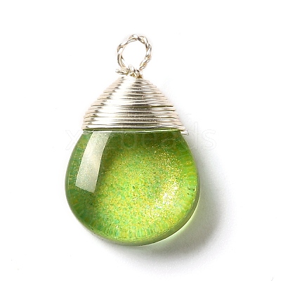 Glass Pendants PALLOY-JF00856-1