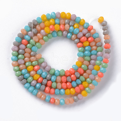 Opaque Glass Beads Strands X-GLAA-T006-09-B01-1