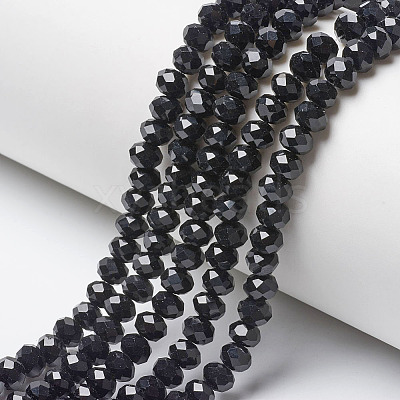 Opaque Solid Color Glass Beads Strands X1-EGLA-A034-P6mm-D18-1