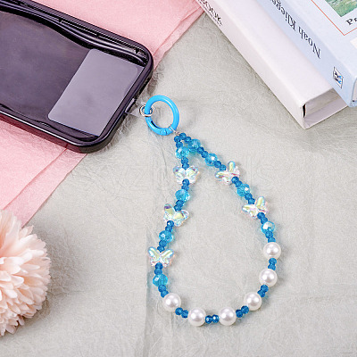 Resin Beads Mobile Straps AJEW-TAC0006-10A-1