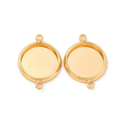 Brass Connector Cabochon Settings KK-F898-21B-G-1