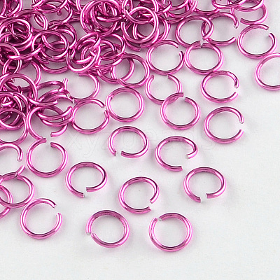 Anodized Aluminum Open Jump Rings LS-X-ALUM-R005-0.8x6-20-1