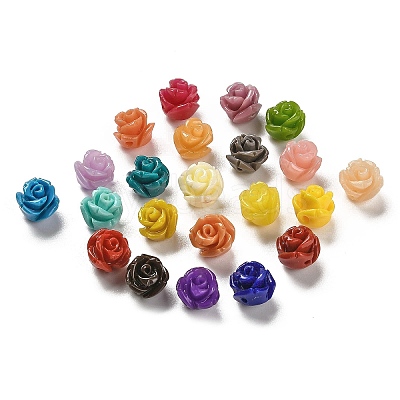 Synthetic Coral Carved Beads CORA-H003-01B-1