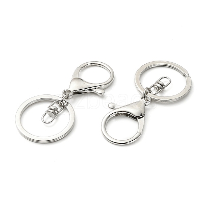 10Pcs Alloy Split Key Rings KK-YW0002-01P-1