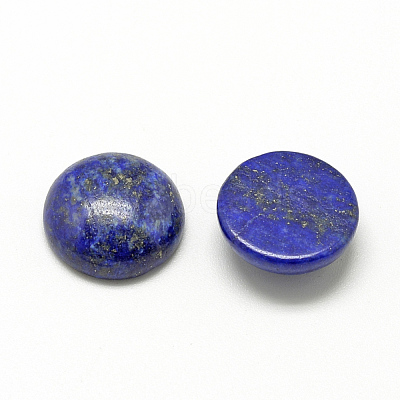 Natural Lapis Lazuli Cabochons G-R416-8mm-33-1