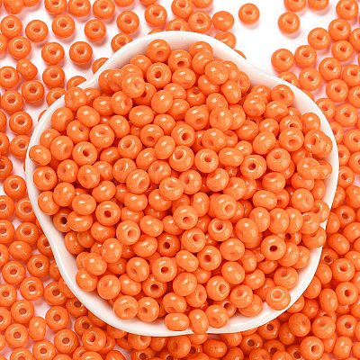 Imitation Jade 3/0 Glass Seed Beads SEED-Z001-A-B09-1