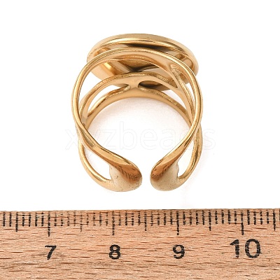 304 Stainless Steel Cuff Ring Components SA-CBA76C4-02G-05-1
