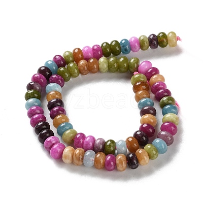 Natural Dyed White Jade Beads Strands X-G-B124-B01-01-1