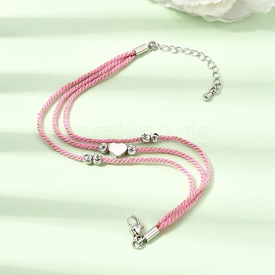 Polyester Multi-Strand Bracelets FB-CBA983F-02P-03-1