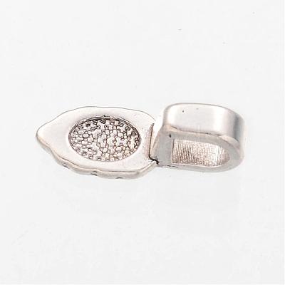 Spade Tibetan Style Pendant Glue-on Bails AB3357Y-1