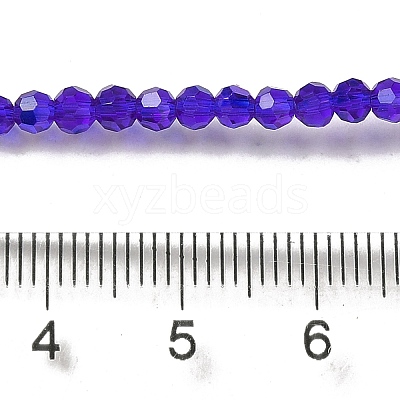 Electroplate Transparent Glass Beads Strands EGLA-A035-T3mm-L06-1