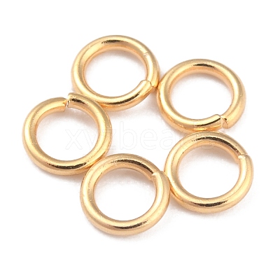 Rack Plating Brass Open Jump Rings KK-O139-18E-G-1