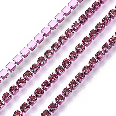 Electrophoresis Iron Rhinestone Strass Chains CHC-Q009-SS6.5-B15-1