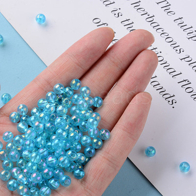 Transparent Acrylic Beads MACR-S370-B6mm-755-1