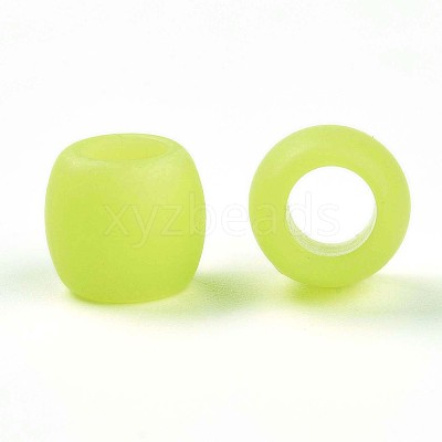 Frosted Opaque Acrylic Beads SACR-T017-08B-1