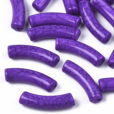 Opaque Crackle Acrylic Beads X1-MACR-S372-002N-011-1