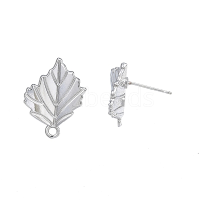 Alloy Stud Earring Findings PALLOY-N150-77P-1