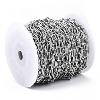 Tarnish Resistant 304 Stainless Steel Cable Chains CHS-T003-21P-NF-1