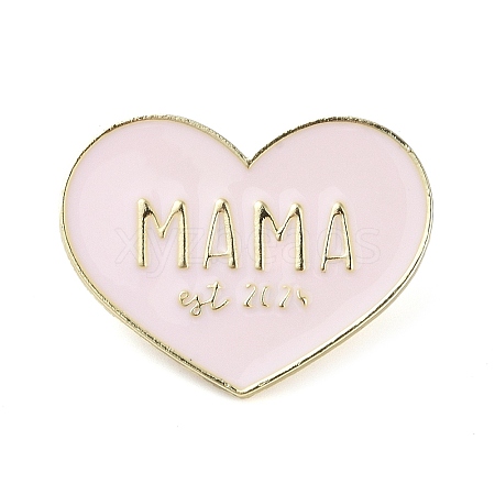Mother's Day Alloy Brooches JEWB-K018-22G-1