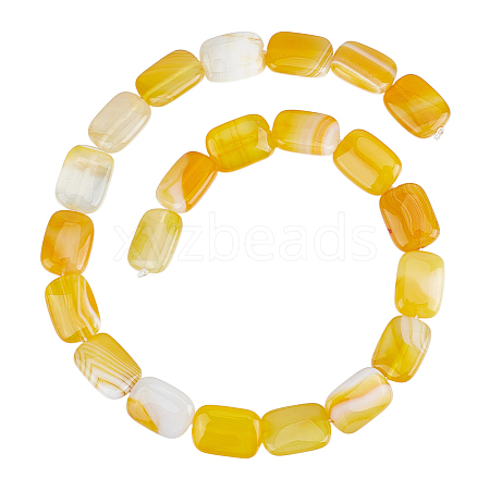 1 Strand Natural Striped Agate/Banded Agate Beads Strands G-PH0003-18-1