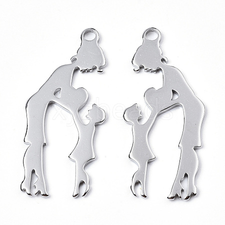 Non-Tarnish 201 Stainless Steel Pendants STAS-N098-067P-1