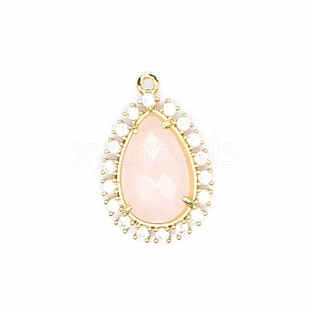 Natural Rose Quartz Pendants PW-WG0D2F8-06-1