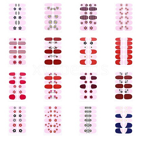 Flower Series Full Cover Nail Decal Stickers MRMJ-YW0002-009-1