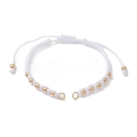 Polyester Braided Bead Bracelet Making AJEW-JB01250-04-1