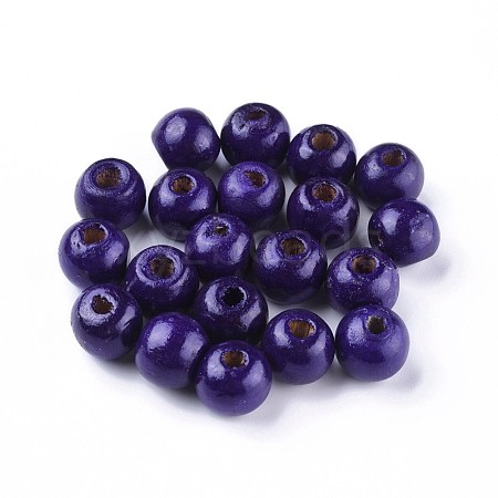 Dyed Natural Wood Beads WOOD-Q006-12mm-12-LF-1