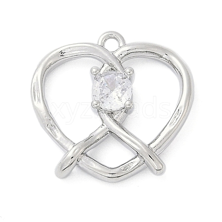 Brass Micro Pave Cubic Zirconia Pendants LS-ZIRC-P122-01D-P01-1