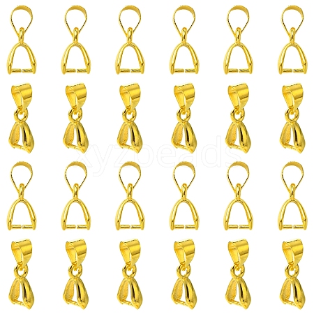 50Pcs Brass Ice Pick Pinch Bails IFIN-FS0001-47A-1