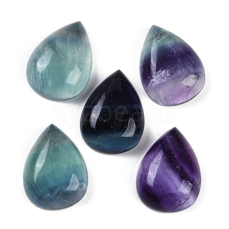 Natural Colorful Fluorite Cabochons G-I370-05B-1