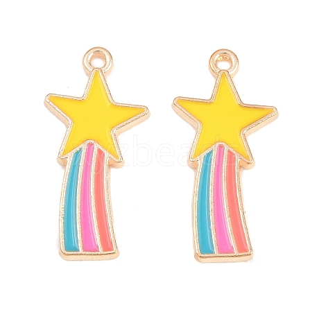 Alloy Enamel Pendants ENAM-N054-010C-NR-1