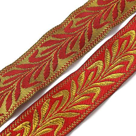 Ethnic Style Polyester Ribbons OCOR-WH0079-69C-1