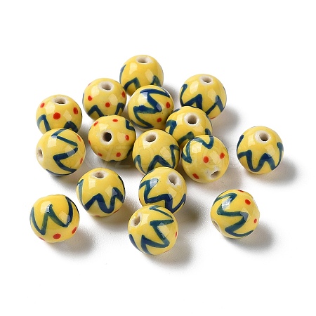 Handmade Porcelain Beads PORC-G011-02A-1