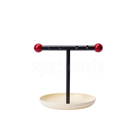 Plastic Velvet T Bar Jewely Display Stands PW-WGC966E-03-1