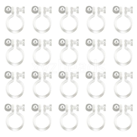 Resin Clip-on Earring Findings X1-FIND-H046-12-01-1