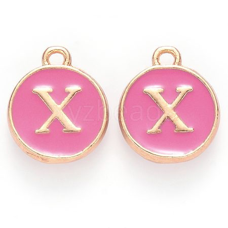 Golden Plated Alloy Enamel Charms X-ENAM-S118-08X-1