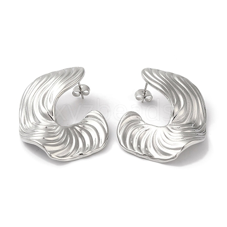 304 Stainless Steel Stud Earrings for Women EJEW-I303-07P-1