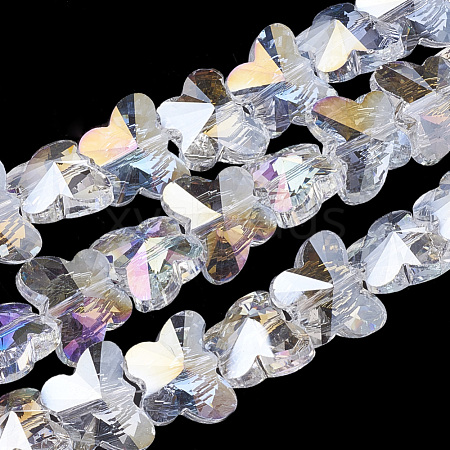 Electroplate Glass Beads X-EGLA-Q091-14mm-B19-1