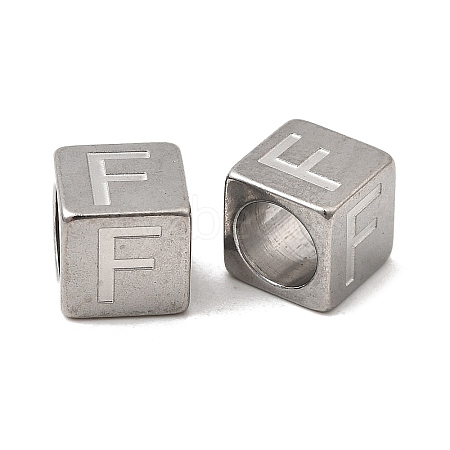304 Stainless Steel European Beads STAS-D382-02F-P-1