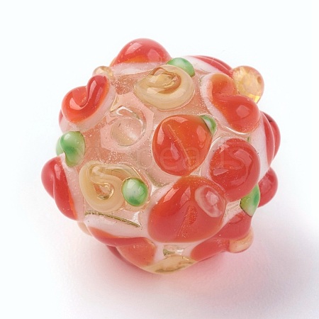 Handmade Lampwork Beads X-LAMP-P051-H09-1