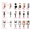 24Pcs 12 Styles Rack Plating Alloy Enamel Pendants ENAM-TA0001-47-3