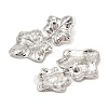 Maple Leaf Alloy Dangle Stud Earrings EJEW-L096-001P-2