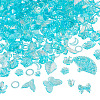 182Pcs 100G Transparent Acrylic Beads OACR-TA0003-69A-3